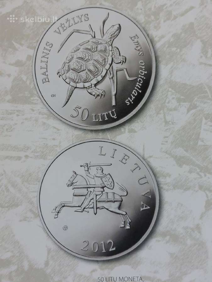 Lankstinukas 50 Litų 2012 m. Balinis Vėžlys - nuotraukos Nr. 5