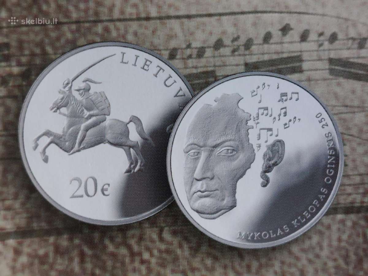 Lankstinukas 20 Euro 2015 m. M. Kleopas Oginskis - nuotraukos Nr. 2
