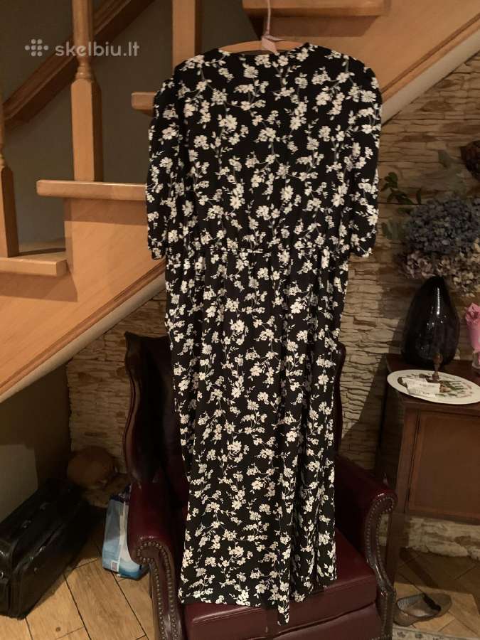 Juoda su baltomis gėlėmis Dorothy Perkins suknelė - nuotraukos Nr. 2