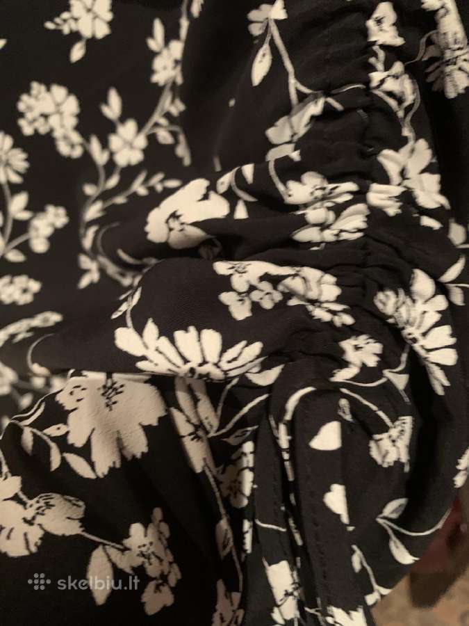 Juoda su baltomis gėlėmis Dorothy Perkins suknelė - nuotraukos Nr. 4
