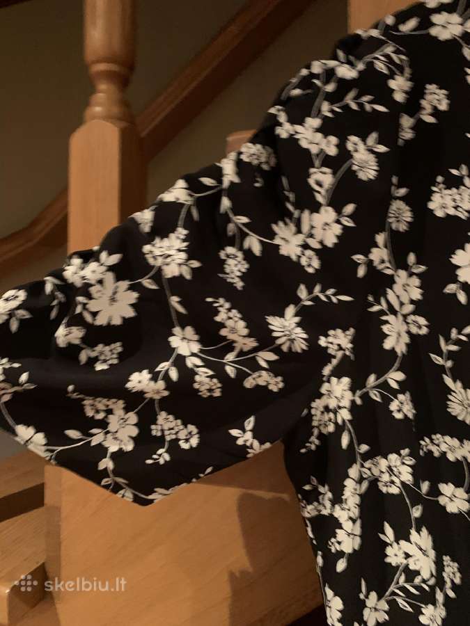 Juoda su baltomis gėlėmis Dorothy Perkins suknelė - nuotraukos Nr. 5