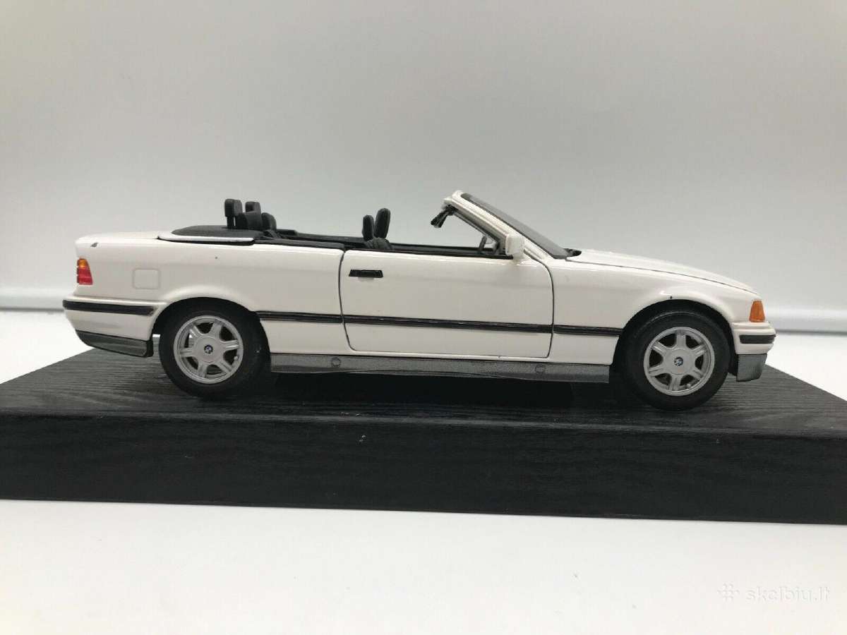 Bmw 3 serijos modeliukas e36 baltas kabrioletas - nuotraukos Nr. 3