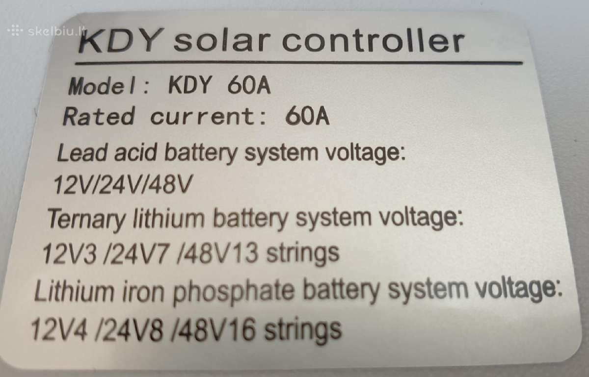 WiFi Valdiklis 60a saulės baterijai 12-48v ličio - nuotraukos Nr. 11
