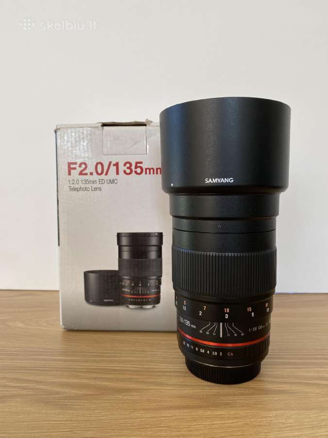 Samyang 135mm f/2 Ed Umc (Canon Ef) Skelbiu.lt