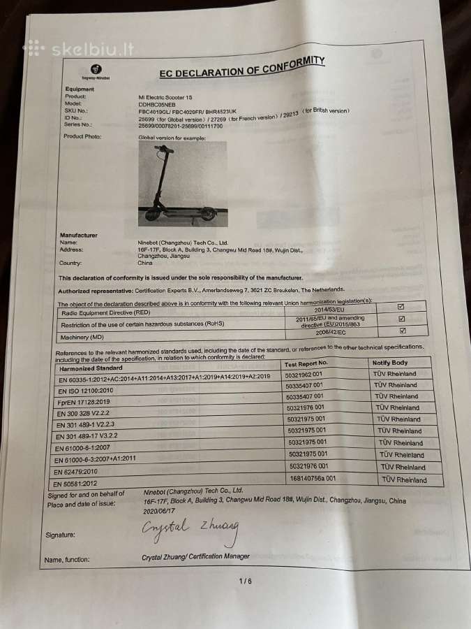 Mi elektrinis paspirtukas 1s - nuotraukos Nr. 11