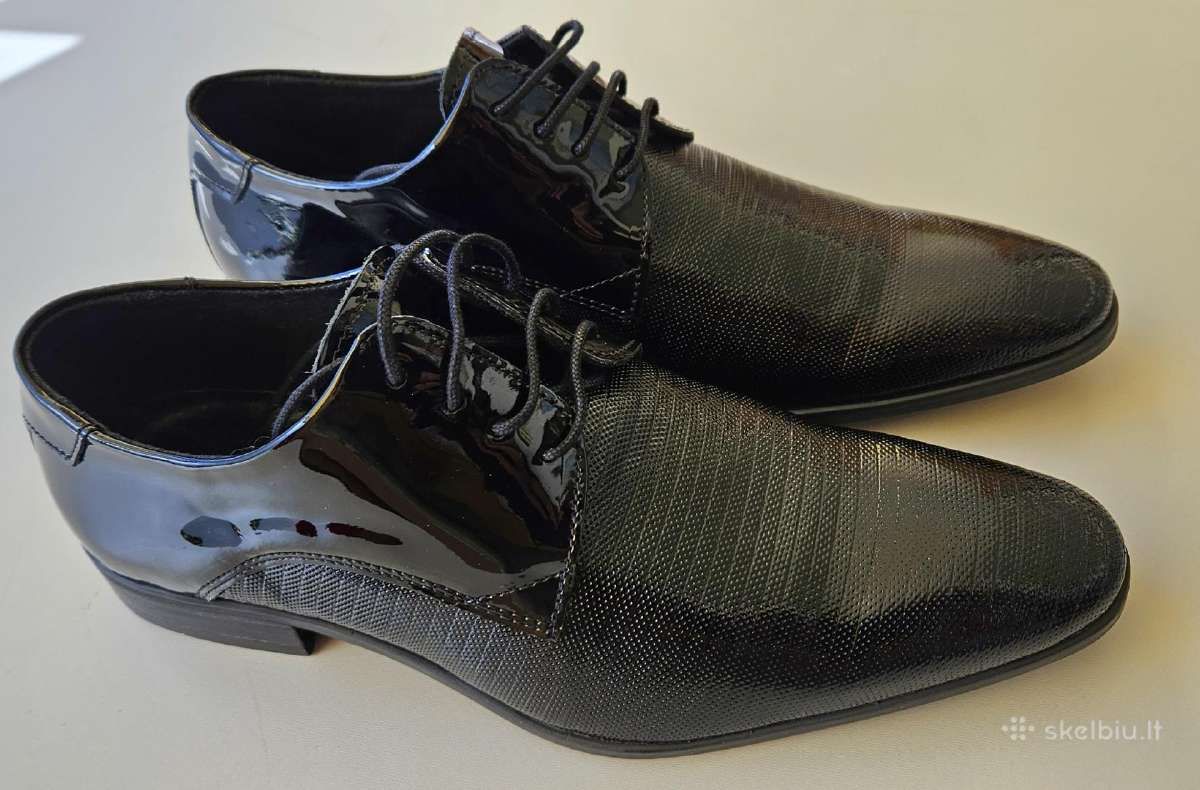Batai lakiniai vyriški odiniai 39d. Nauji (30 Eur)