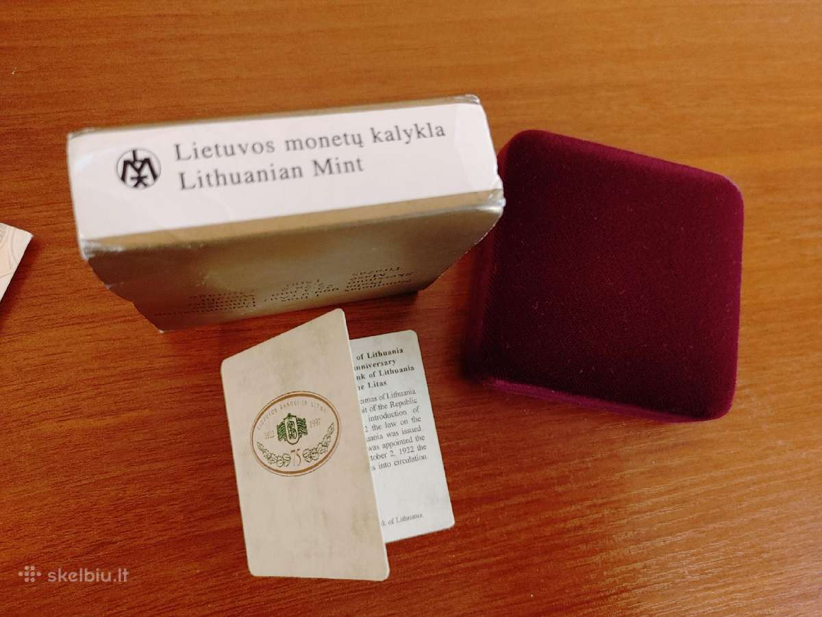 1997m. Jurgutis 1lt (au) - dėžutė, sertifikatas - nuotraukos Nr. 4