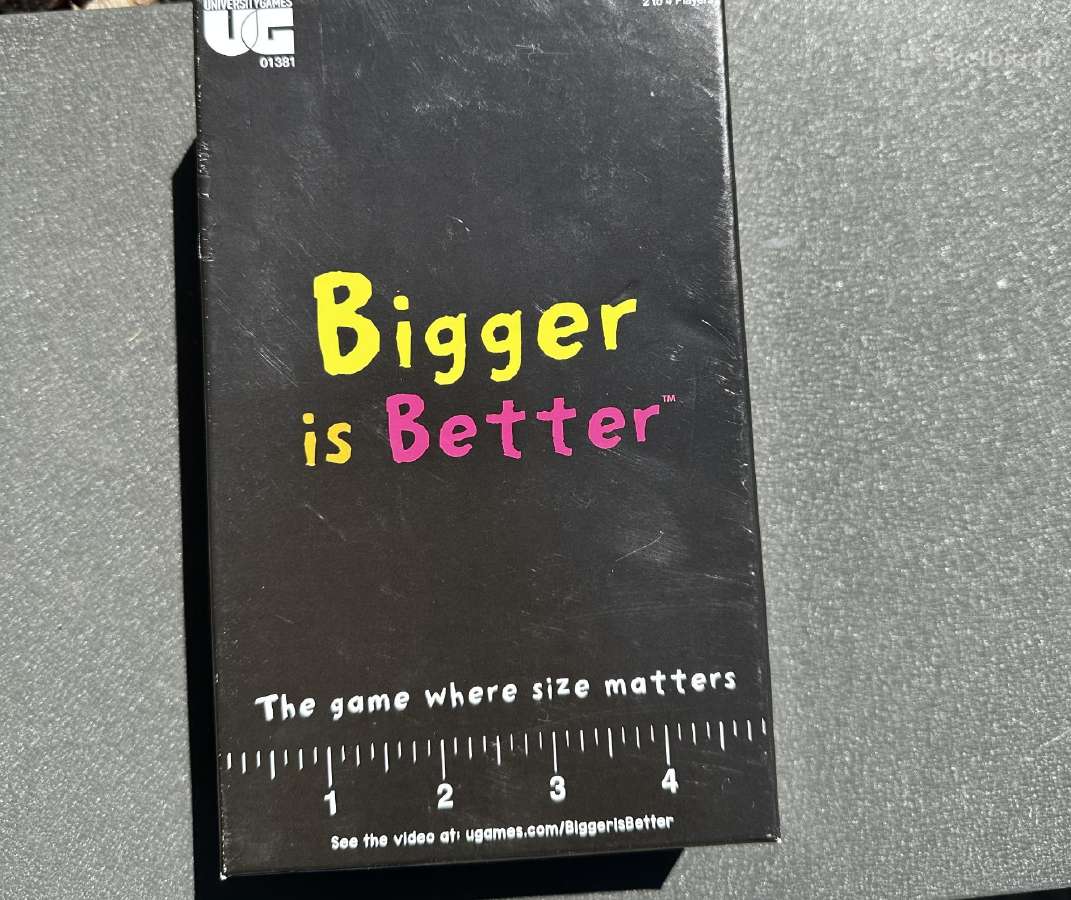 Bigger is better linksmas vakarėlių žaidimas - nuotraukos Nr. 2