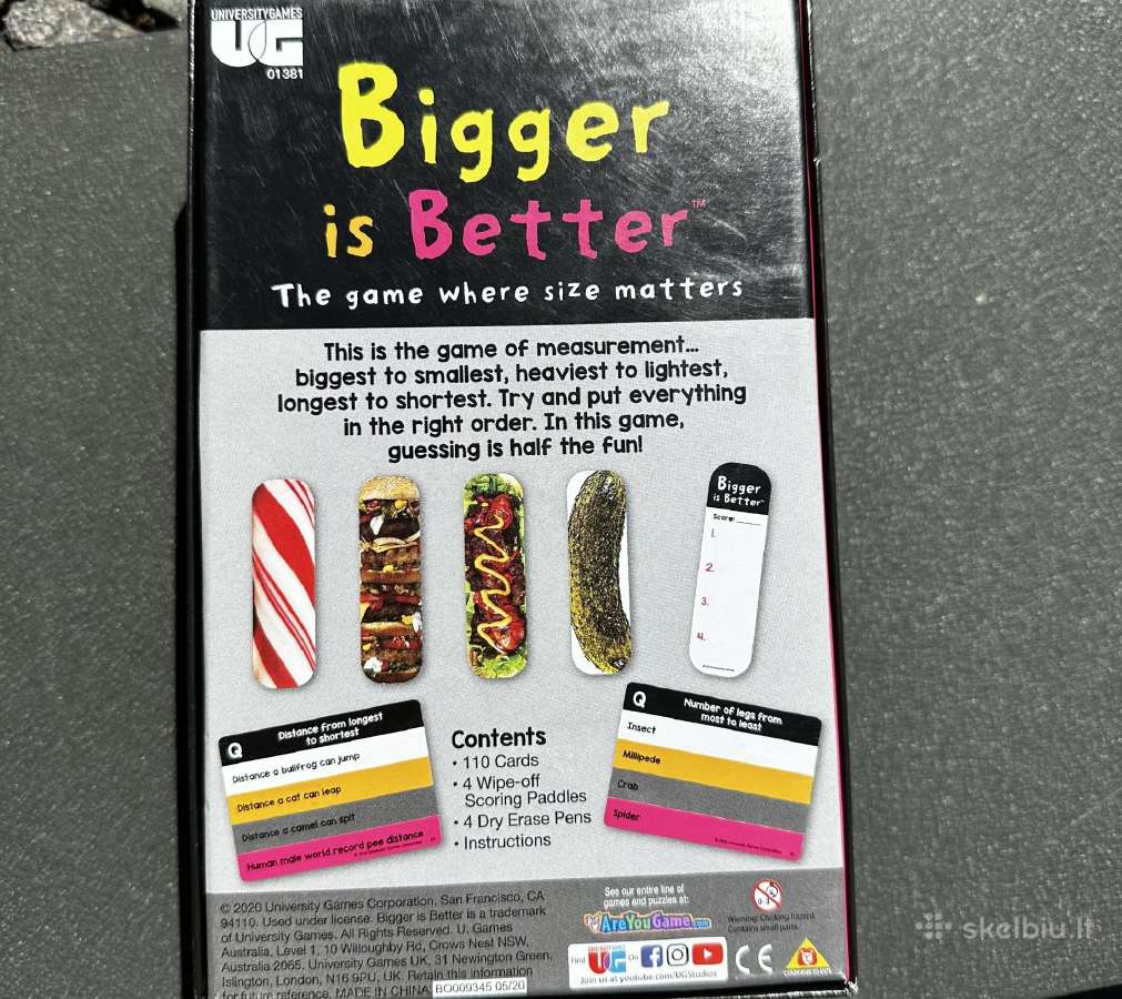Bigger is better linksmas vakarėlių žaidimas - nuotraukos Nr. 4
