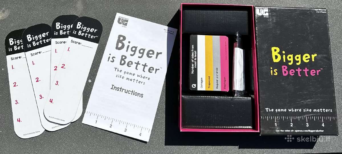 Bigger is better linksmas vakarėlių žaidimas - nuotraukos Nr. 5