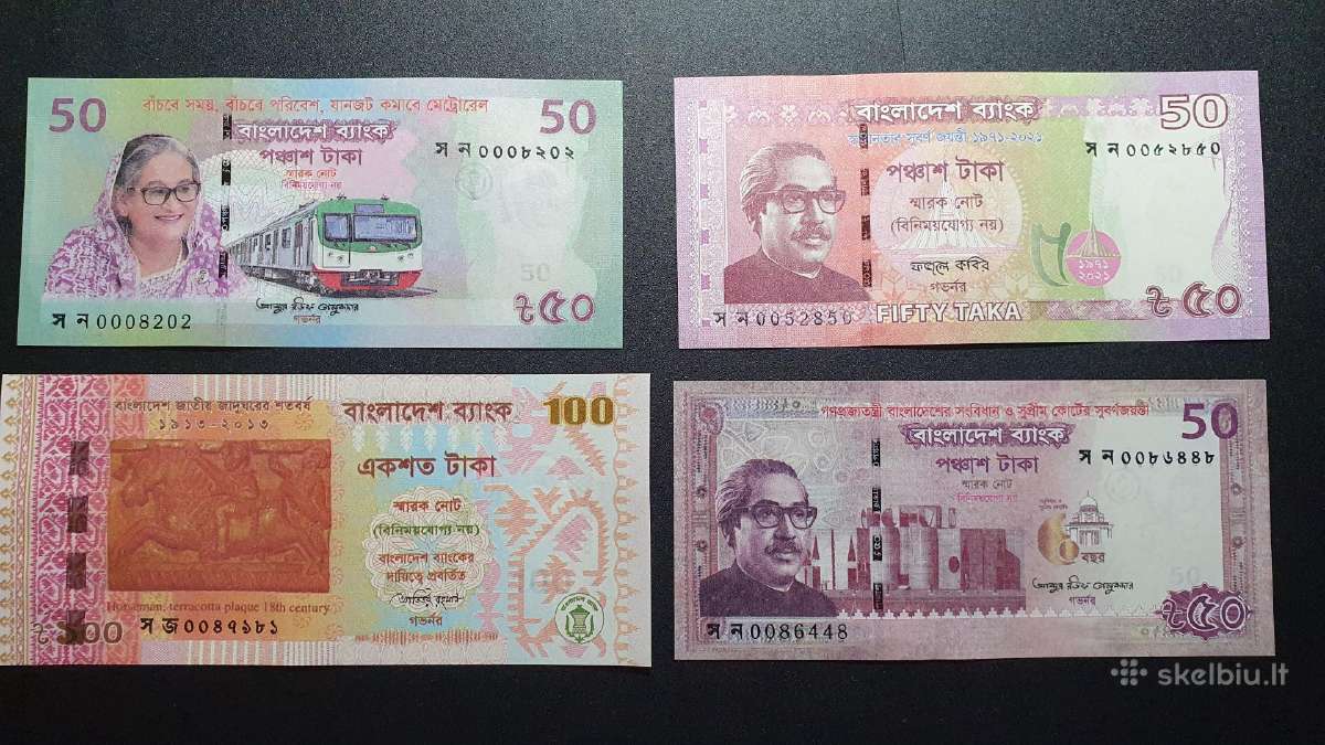 Bangladešas 100 Ir 50 Taka