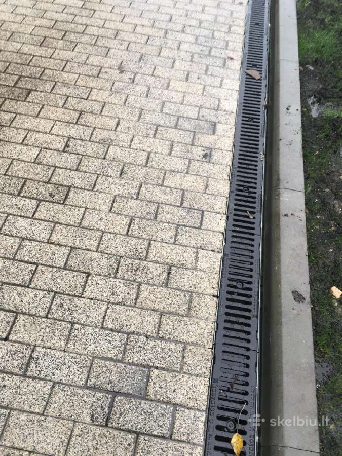 Vokiški betoniniai grindinio latakai su grotelėmis - nuotraukos Nr. 5