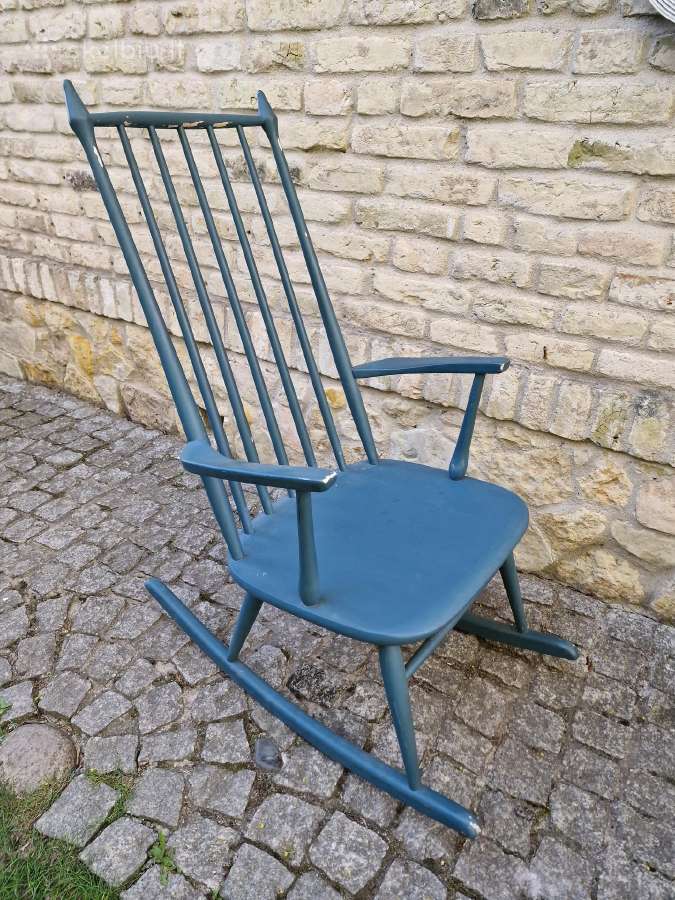 Vintažinis mid century autorinis supamas krėslas - nuotraukos Nr. 19