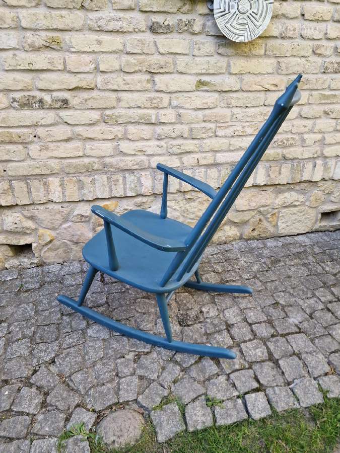 Vintažinis mid century autorinis supamas krėslas - nuotraukos Nr. 24