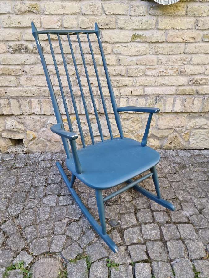Vintažinis mid century autorinis supamas krėslas - nuotraukos Nr. 27