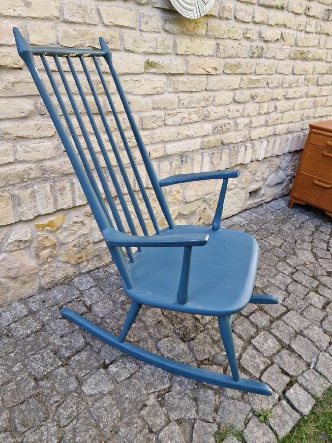 Vintažinis mid century autorinis supamas krėslas - nuotraukos Nr. 28