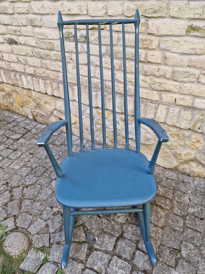 Vintažinis mid century autorinis supamas krėslas - nuotraukos Nr. 29
