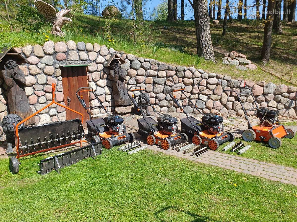 Aeratoriu skarifikatoriaus nuoma, šakų smulkintuva - nuotraukos Nr. 35