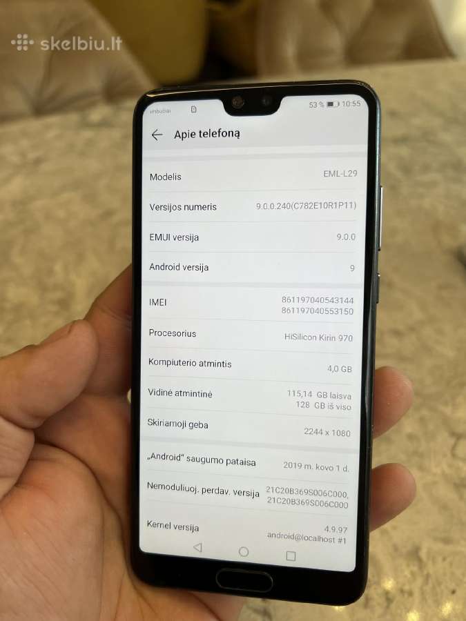 Huawei p20, geros būklės - nuotraukos Nr. 2