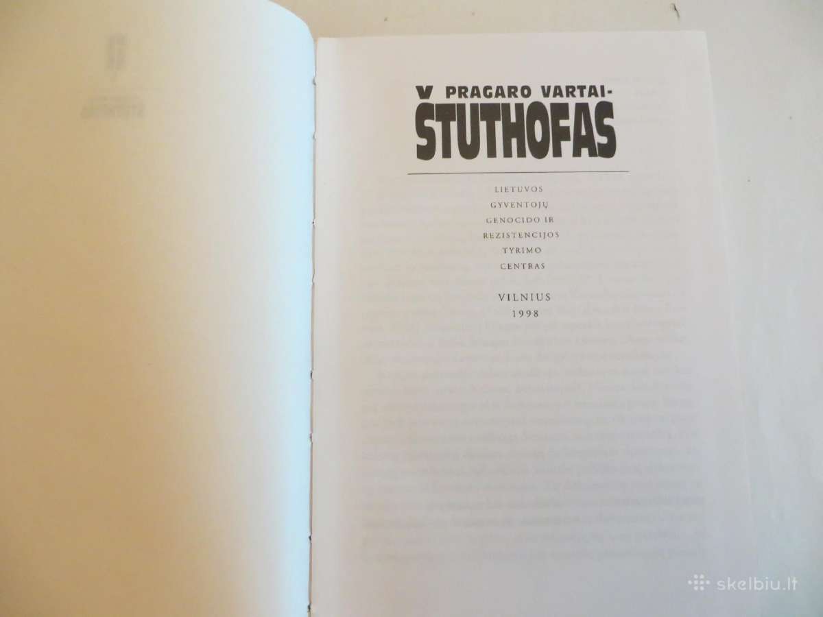 Knyga Pragaro vartai Štuthofas, A. Rupšienė 1998 - nuotraukos Nr. 3