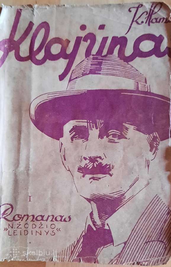 Antikvarinės Hamsun K. Klajūnai 1 ir 2 t. 1930 m.