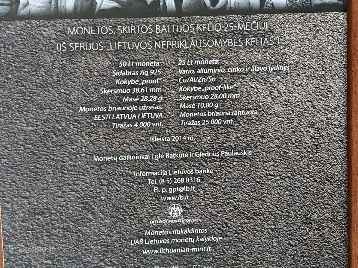 L-kas 2014 m. ,Baltijos Kelio 25-mečiui - nuotraukos Nr. 4