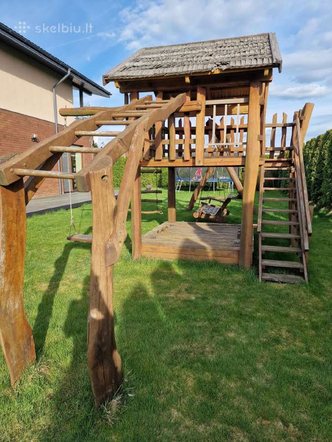 Ąžuolinis vaikų žaidimo kompleksas - nuotraukos Nr. 4