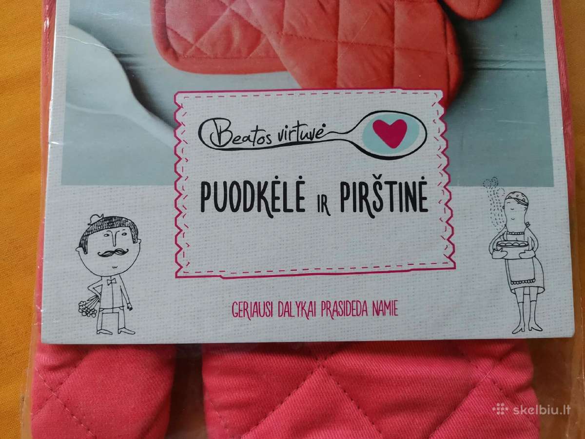 Puodkėlė ir pirštinė. Naujas komplektas.
