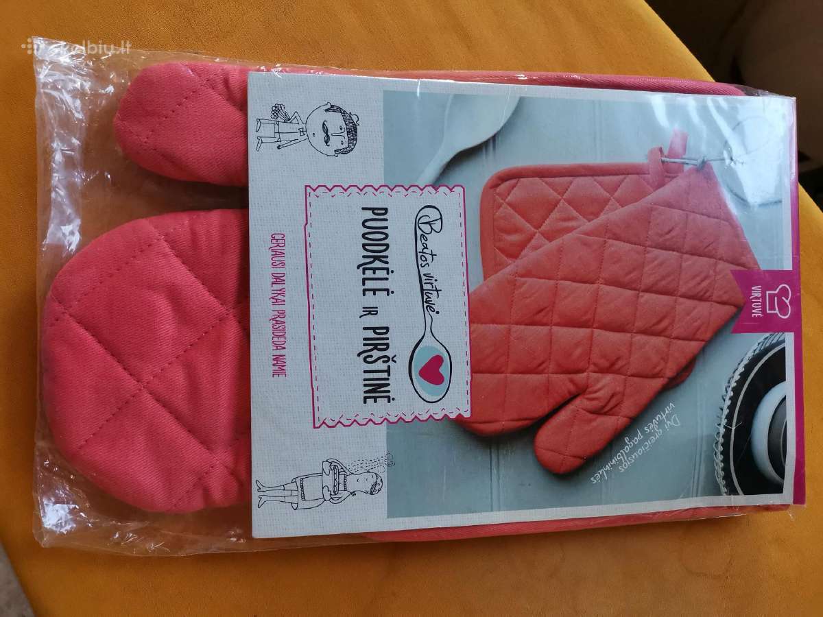 Puodkėlė ir pirštinė. Naujas komplektas. - nuotraukos Nr. 2