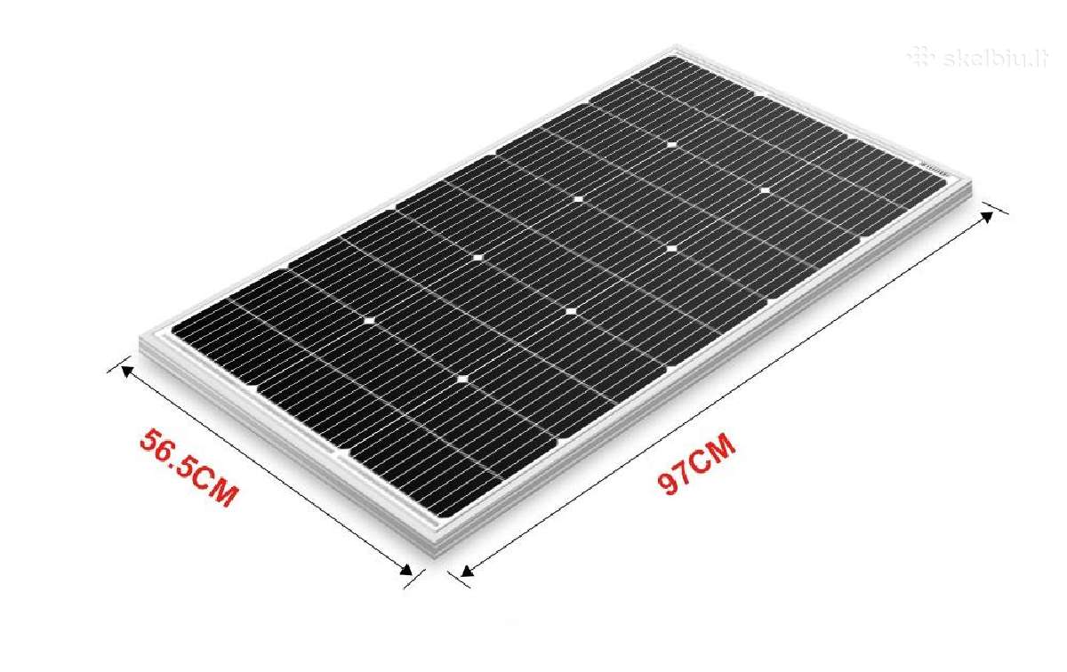 Saulės baterijos komplektas su valdikliu 200w 100a - nuotraukos Nr. 3