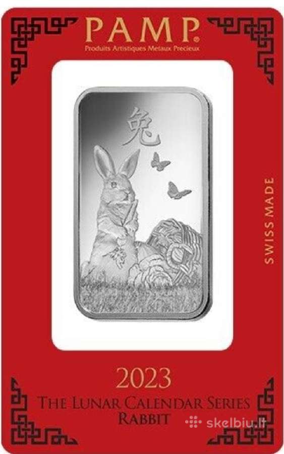 P.a.m.p 2023m Trušio metai 1 oz Sidabras