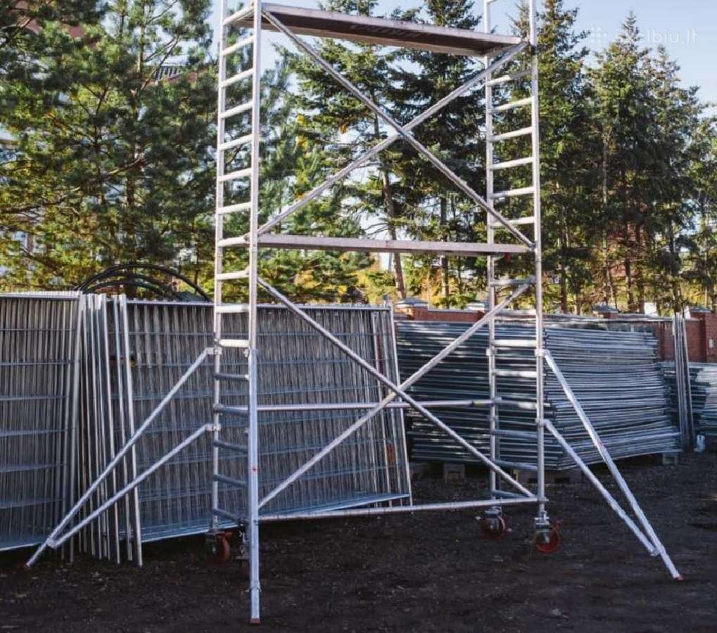 Fasadinių pastolių nuoma, Alu bokštelių nuoma - nuotraukos Nr. 2