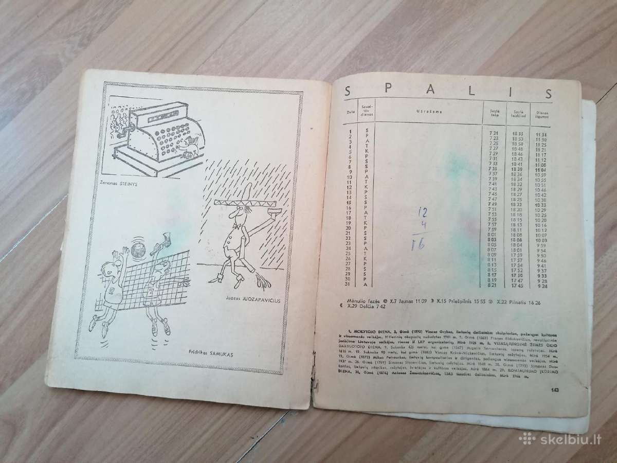 Daug Seni kalendoriai,seimininkes vadovas,moters - nuotraukos Nr. 6