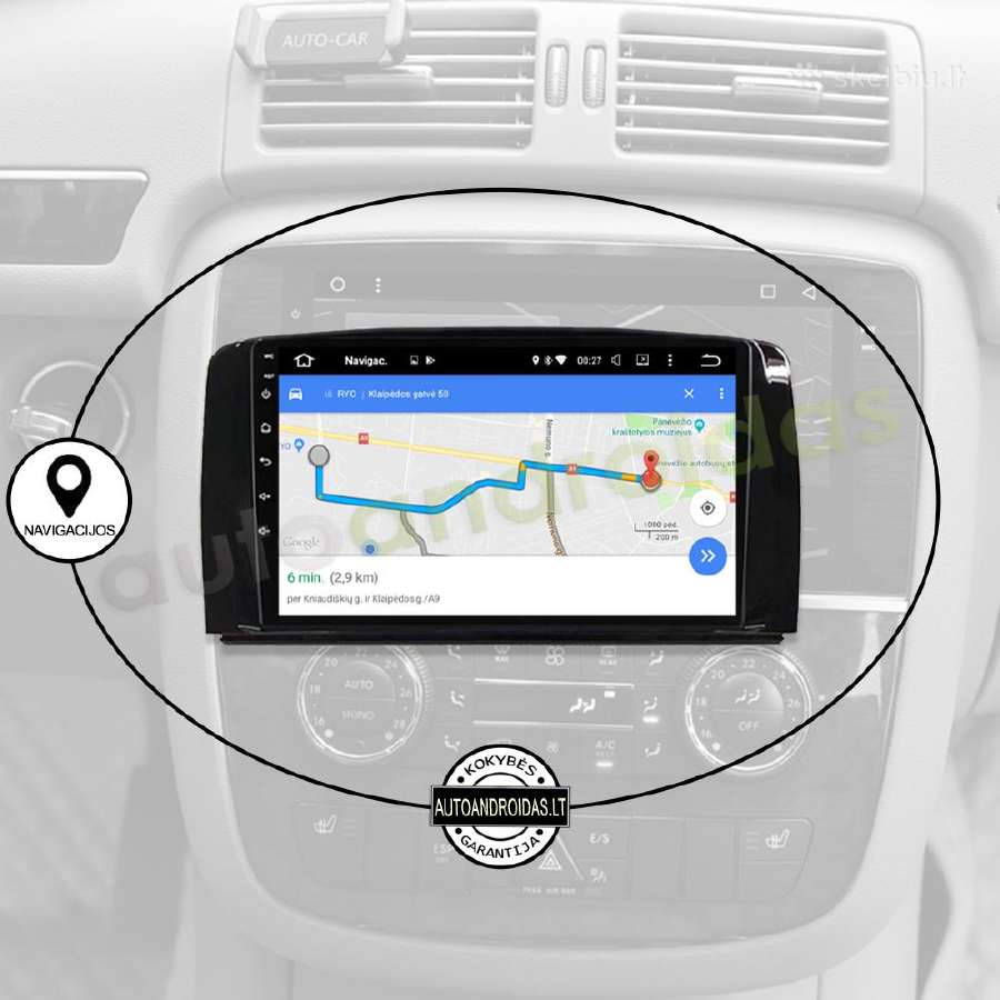 Mercedes R W251 Android multimedia Usb/GPS/WiFi - nuotraukos Nr. 11