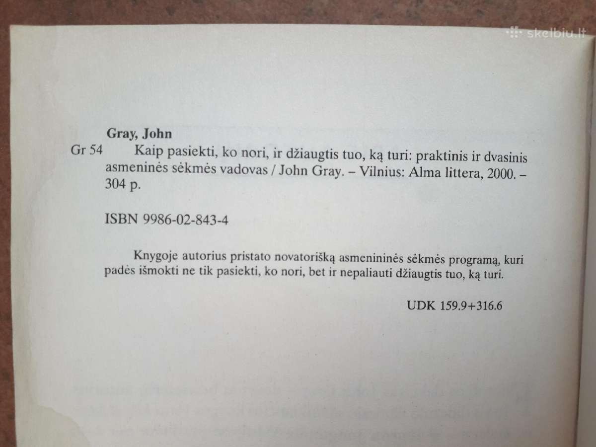 John Gray "Kaip pasiekti ko nori ir džiaugtis tuo" - nuotraukos Nr. 5