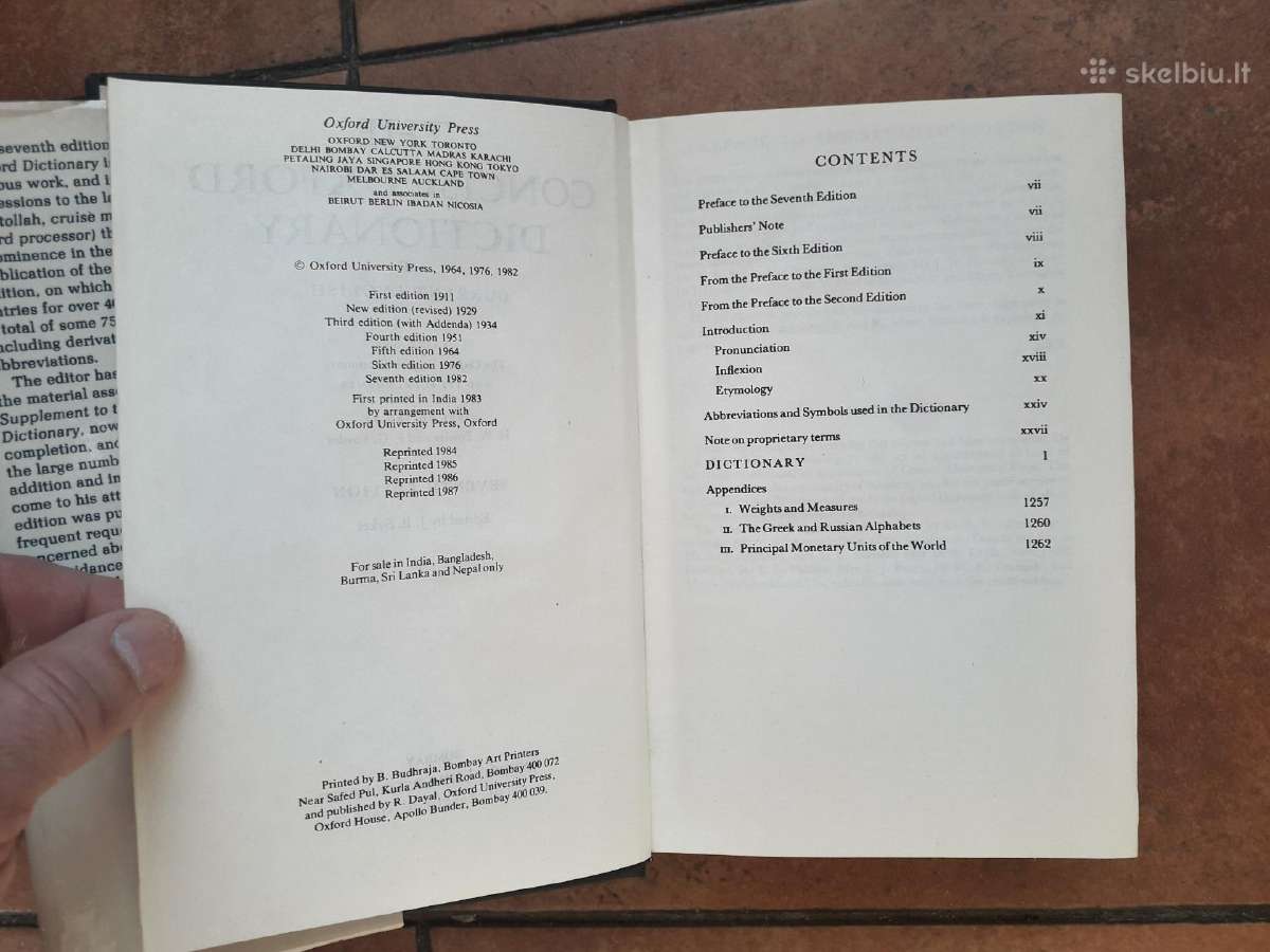 The Concise Oxford Dictionary 1987 m. - nuotraukos Nr. 5