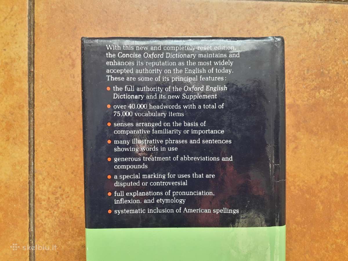The Concise Oxford Dictionary 1987 m. - nuotraukos Nr. 8
