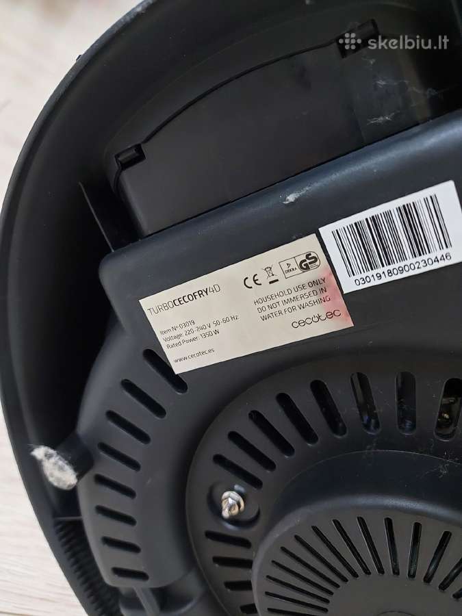 Karšto oro gruzdintuvė Cecotec Turbocecofry 4d - nuotraukos Nr. 4
