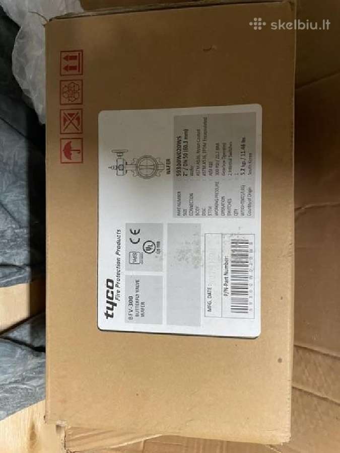Naujos gaisrinės sklendės Tyco!