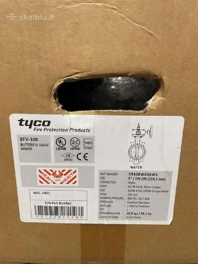 Naujos gaisrinės sklendės Tyco! - nuotraukos Nr. 3
