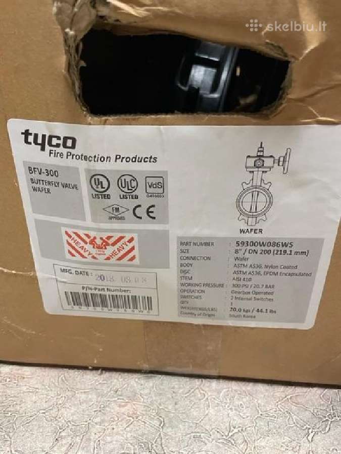 Naujos gaisrinės sklendės Tyco! - nuotraukos Nr. 5