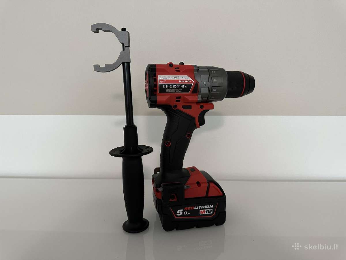 Akum. smūginis gręžtuvas Milwaukee M18 Fpd3, 158nm - nuotraukos Nr. 2
