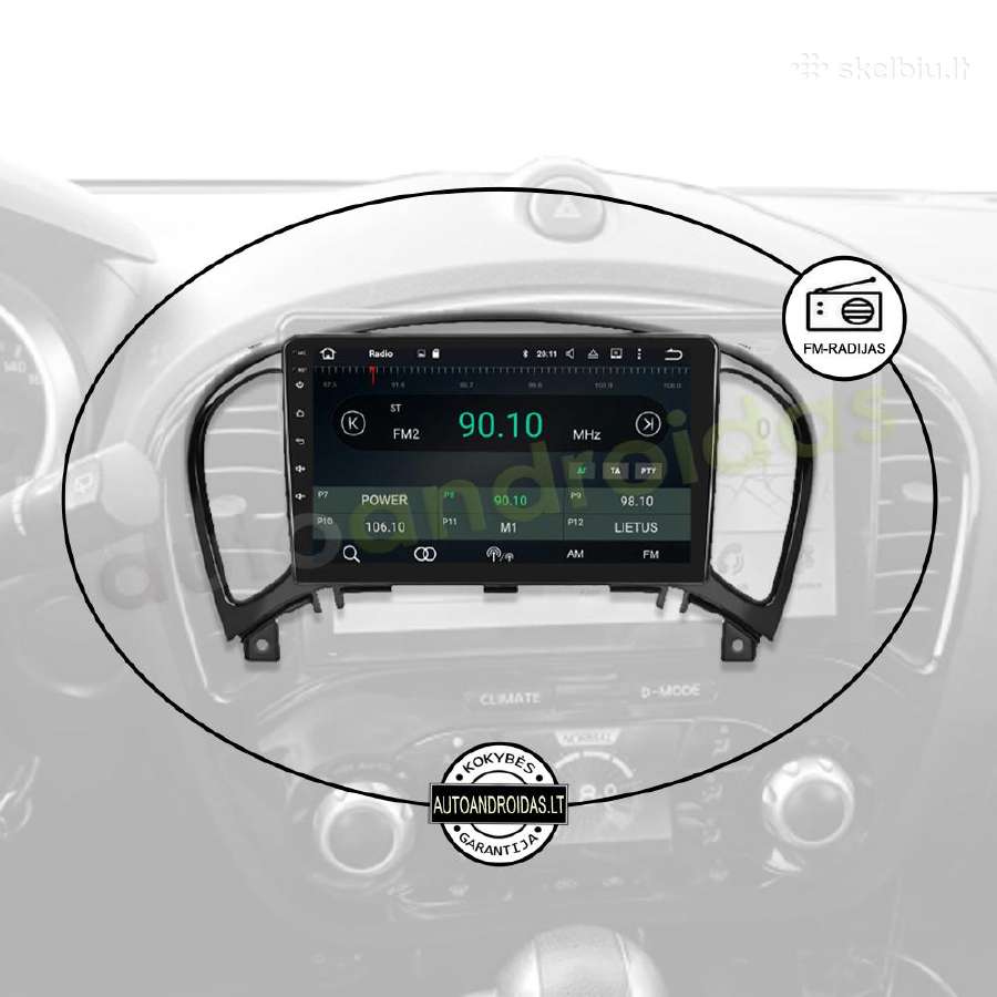 Nissan Juke 2010-14 Android multimedia GPS/WiFi/bt - nuotraukos Nr. 4
