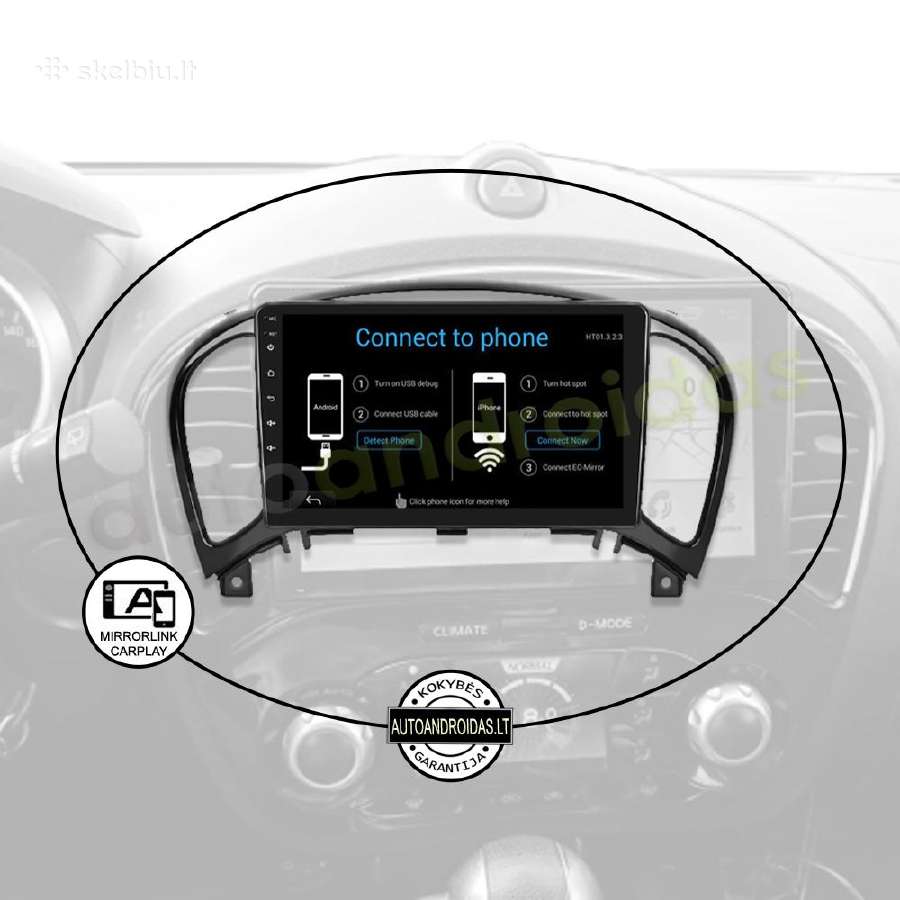 Nissan Juke 2010-14 Android multimedia GPS/WiFi/bt - nuotraukos Nr. 10