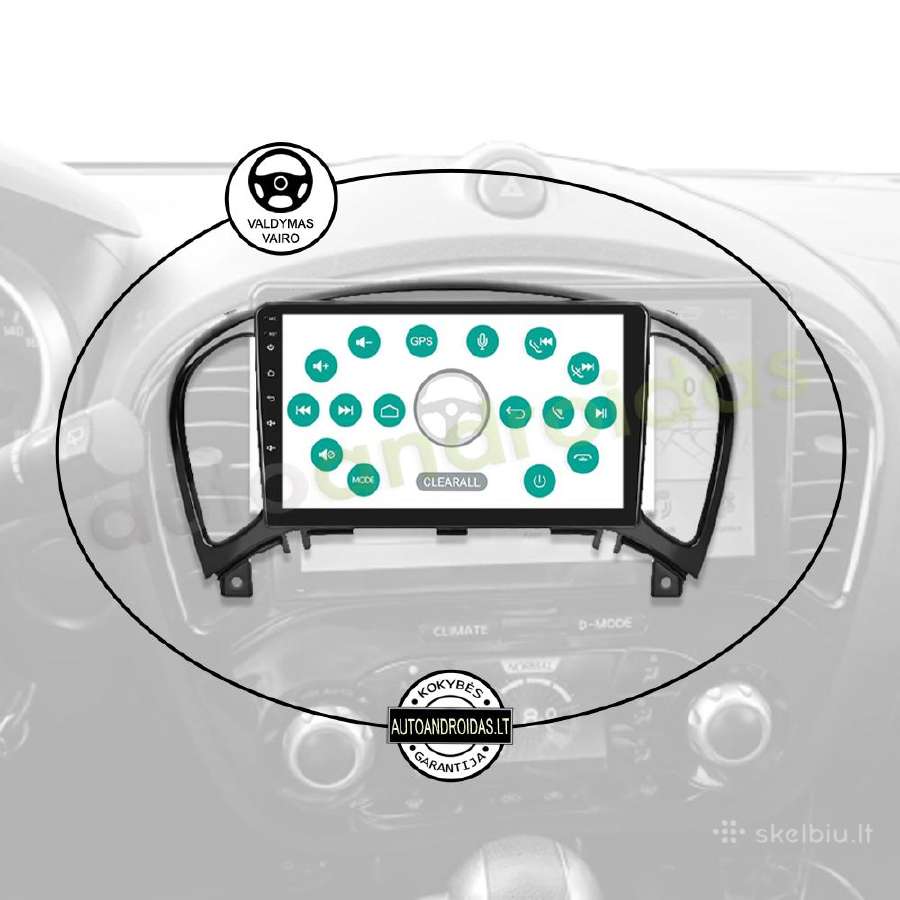 Nissan Juke 2010-14 Android multimedia GPS/WiFi/bt - nuotraukos Nr. 12