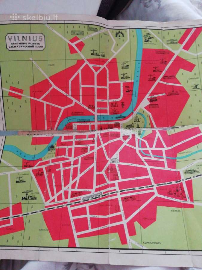 1964 metų Vilniaus žemėlapis