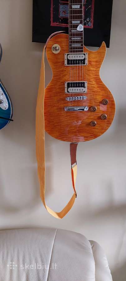 Gitaros diržas (raudonas, geltonas) - nuotraukos Nr. 4