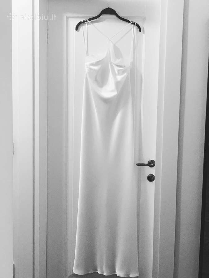 Nauja Vestuvinė suknelė, minimalistinė, M / 38 - nuotraukos Nr. 8