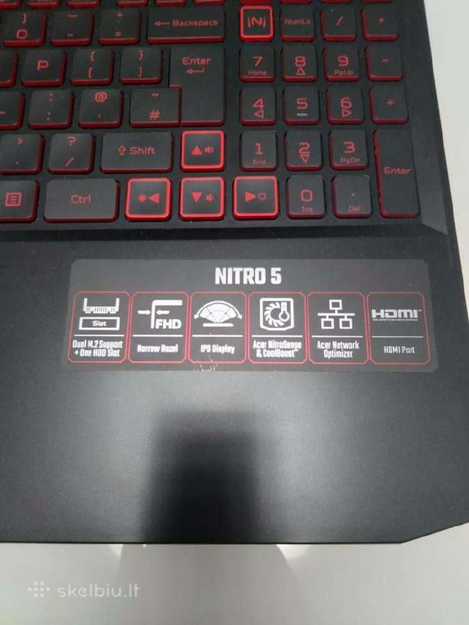 Acer nitro 5 - nuotraukos Nr. 3