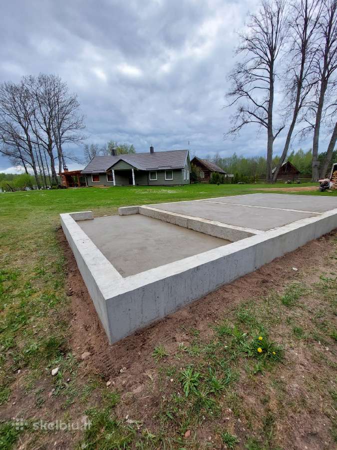 Grindų įrengimas, betonavimas, griovimo darbai,kt.